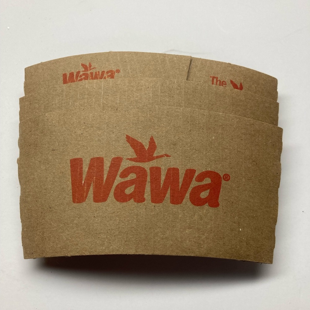 3 Wawa Cardboard Paper Hot Coffee Cup Sleeves. Lot Of 3. Used In Great Condition